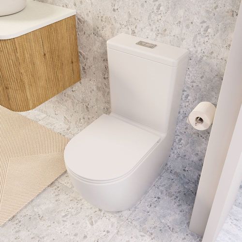 Joli Tornado Flush Back-to-Wall Toilet with Slim Seat