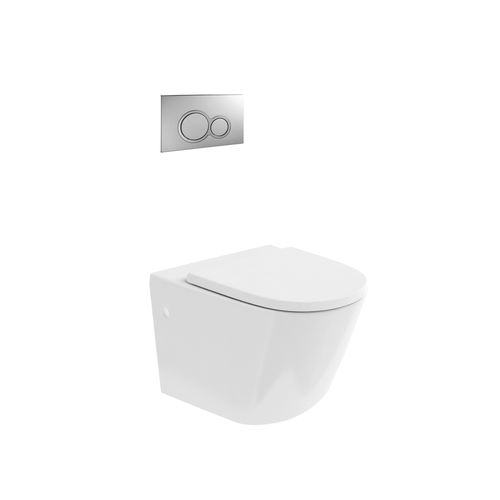 Sphere Easy Height Rimless Wall-Hung Toilet Suite