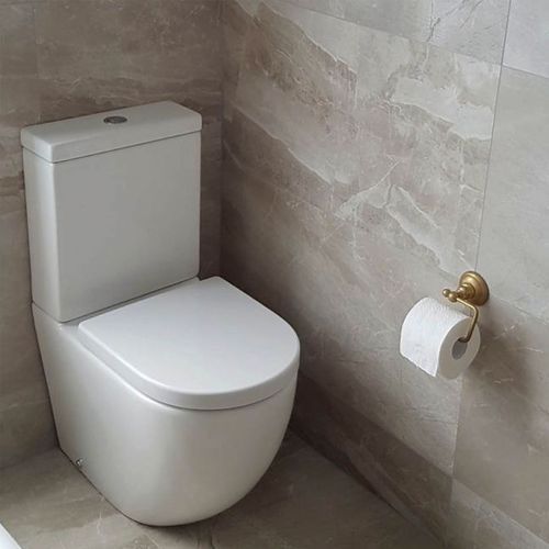 Zen Rimless Back To Wall Toilet Suite Standard Seat