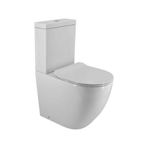 Zen Rimless Overheight Back To Wall Toilet Suite Slim