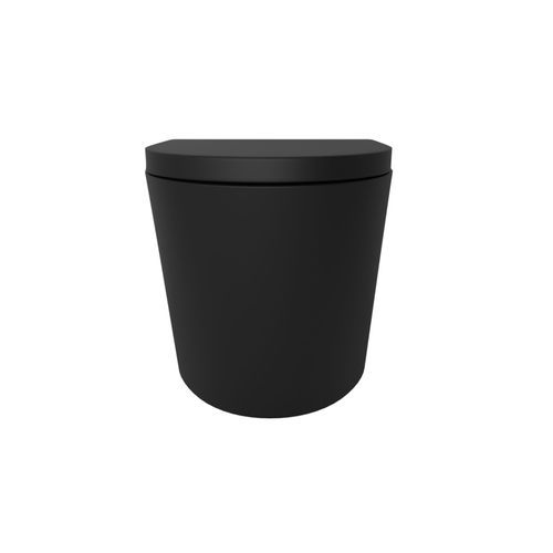 Vivo Floor Mounting Pan Thick Seat Rimless Matte Black