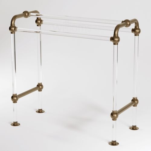 Lucite Towel Bar Deco End
