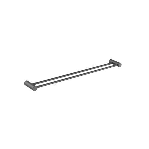 Caddence Double Towel Rail 800mm Gun Metal Grey