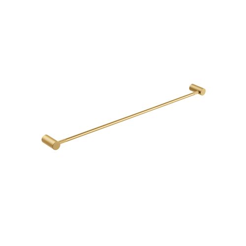 Caddence Single Towel Rail 800mm Brushed Brass