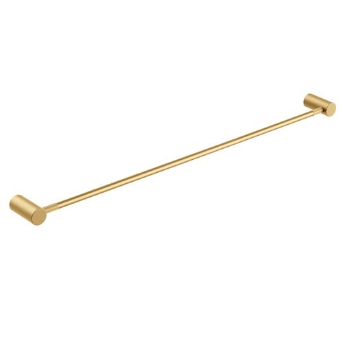 Caddence Single Towel Rail 800mm Brushed Brass