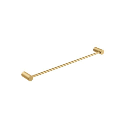 Caddence Single Towel Rail 600mm Brushed Brass