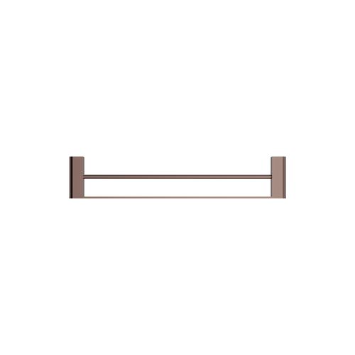 Bianca Double Towel Rail 800mm | Brushed Bronze