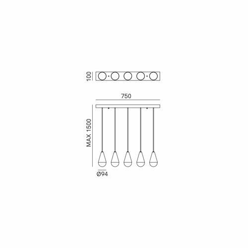 Dew Linear Pendant Light