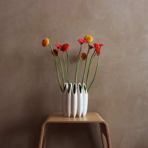 Seed Pod Tall Wreath Vase