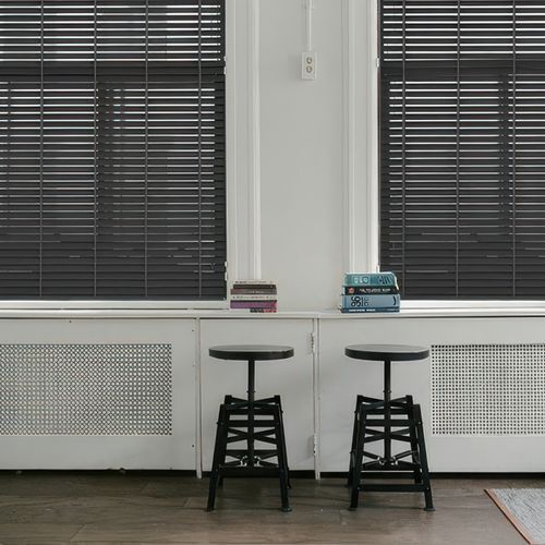 Natural Wood Venetian Blinds - Plain Color