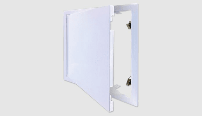 Access Panel - White, Stainless Steel
