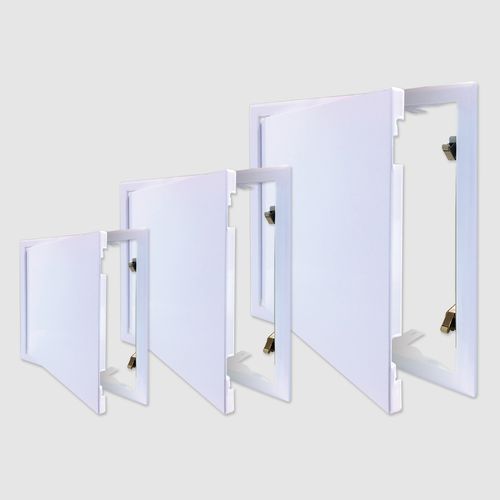 Access Panel - White, Stainless Steel