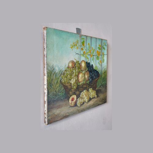French Antique Sill Life Oil Painting