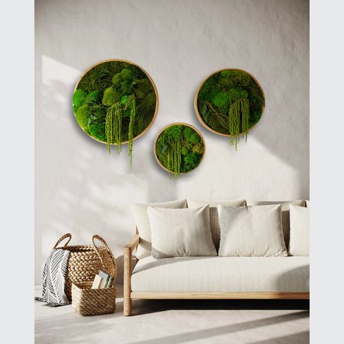 Round Moss Wall Art - Enchanted Forest