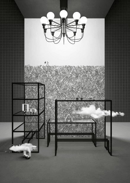 Styl'Editions Black & White Wallpaper- Il Viaggiatore