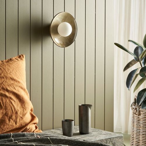 Ceramic Wall Dish Sconce Light