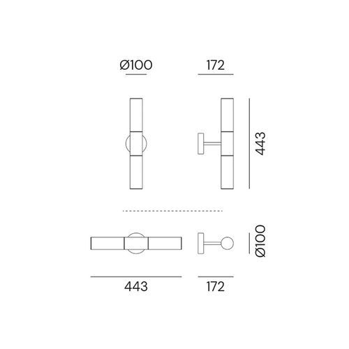 Etoile 2lt Wall Light