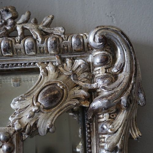 Antique French Régence Silver Mirror