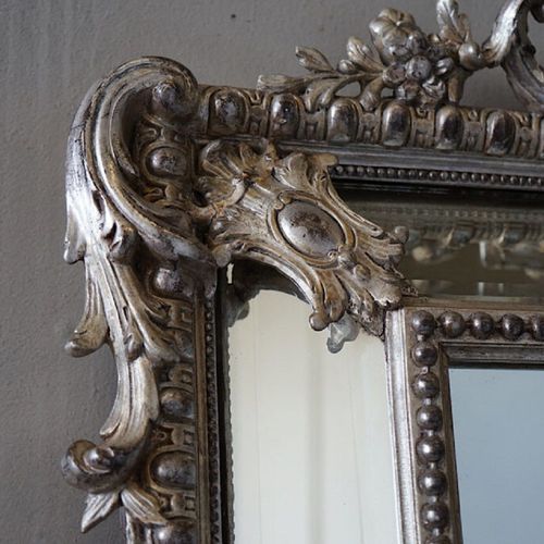 Antique French Régence Silver Mirror