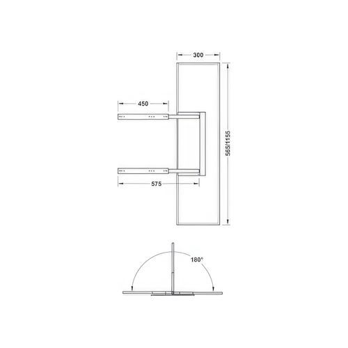 180° Swivel Extending Mirror