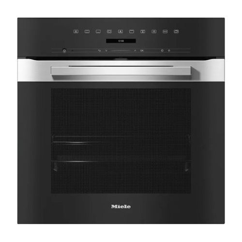 Miele Pureline 60cm Built-In Pyrolytic Electric Oven - Clean Steel
