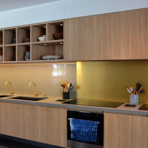 Series 900 904 Brushed Light Brass Aluminium | Real Metal Laminates