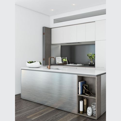Series 900 916 Brushed Pewter Aluminium | Real Metal Laminates