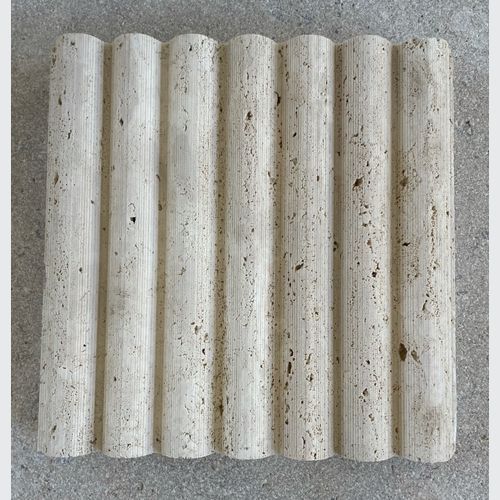 Fluted Travertine Cladding