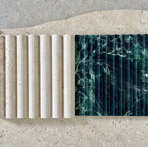 Fluted Travertine Cladding