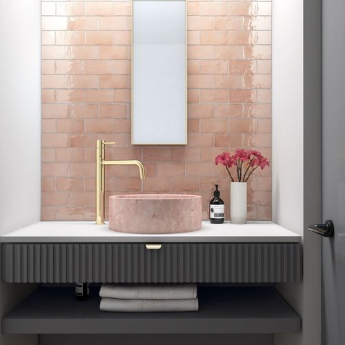 Marlowe Blush Gloss 150x75x10mm Wall Tile
