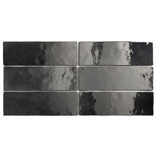 Artemis Graphite Gloss Wall Tile 200x65x10mm
