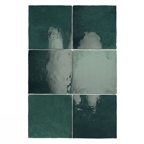Artemis Moss Green Gloss Wall Tile 132x132x10mm