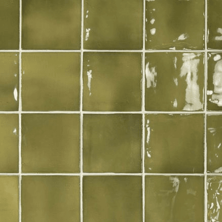Marlowe Olive Gloss 100x100x10mm Wall Tile