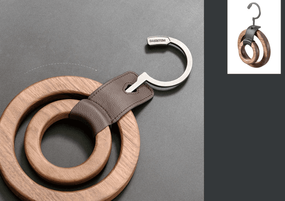 BASISTEM Horgen Dual Ring Scarf Hanger