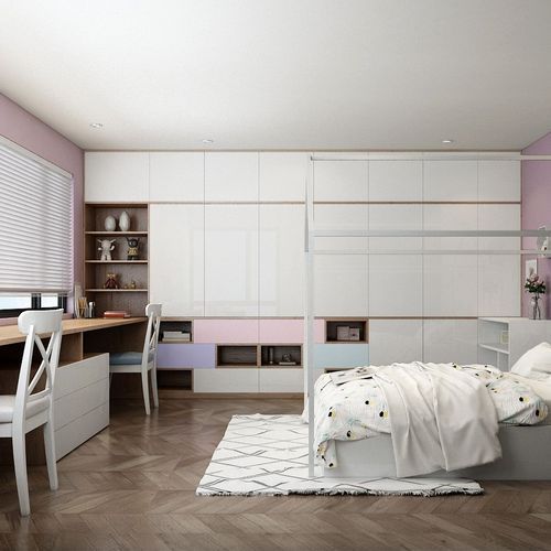 LIGHT Built-In Wardrobe + Study