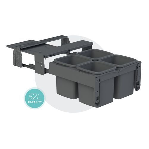 Concelo 4 x 13L Buckets | Waste + Recycling | Cinder