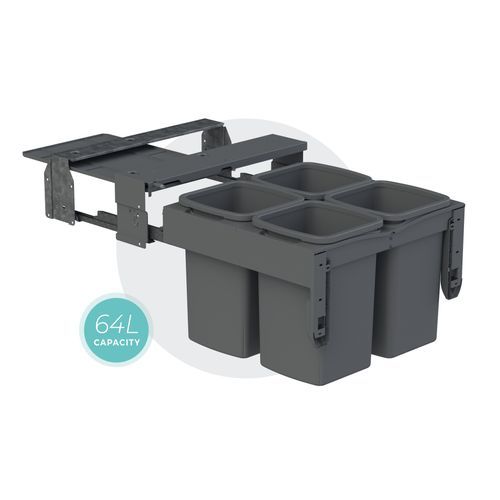 Concelo 4 x 16L Buckets | Waste + Recycling | Cinder