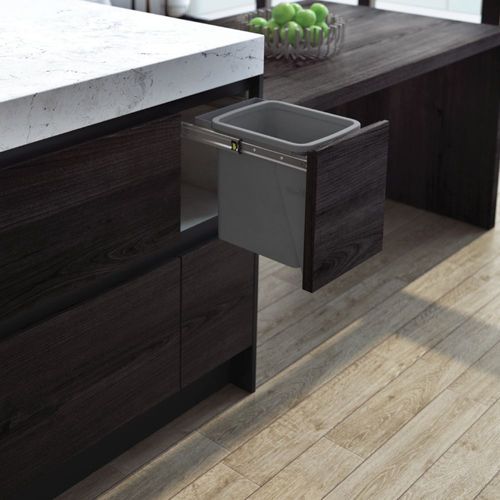 Hideaway Compact Bin 1 x 15L Bucket | Door Pull
