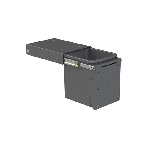 Hideaway Compact 1 x 15L Bucket | Door Pull | Cinder