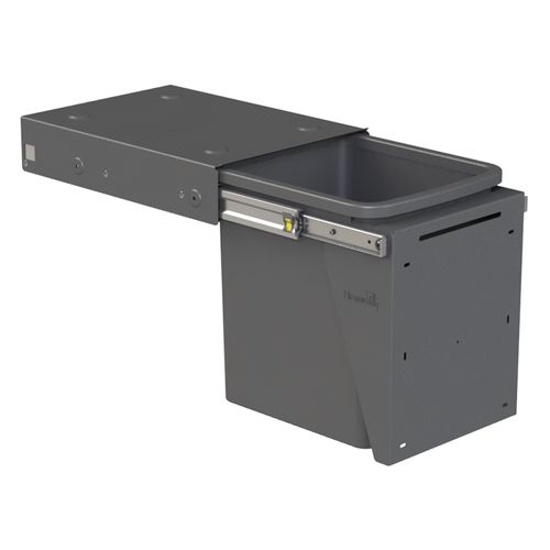 Hideaway Compact Bin 1 x 15L Bucket | Door Pull