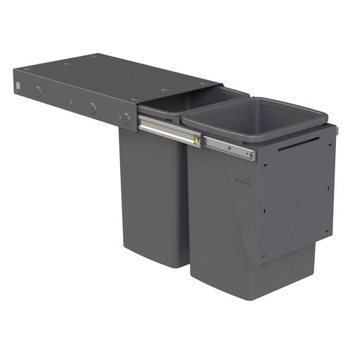 Hideaway Compact  2 x 20L Buckets | Door Pull | Cinder