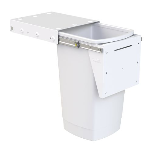 Hideaway Compact 1 x 50L Bucket | Door Pull | White