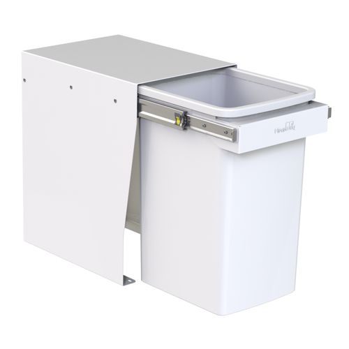 Compact Floor Mount 1 x 20L | Handle Pull | White