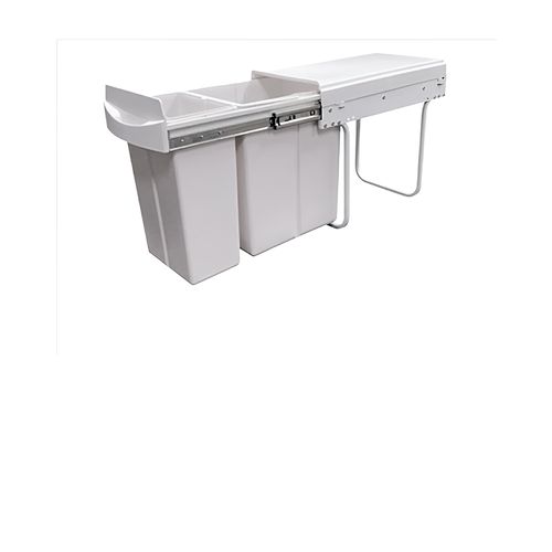 Krome Soft Close Twin Bin 30L [1x20L,1x10L]