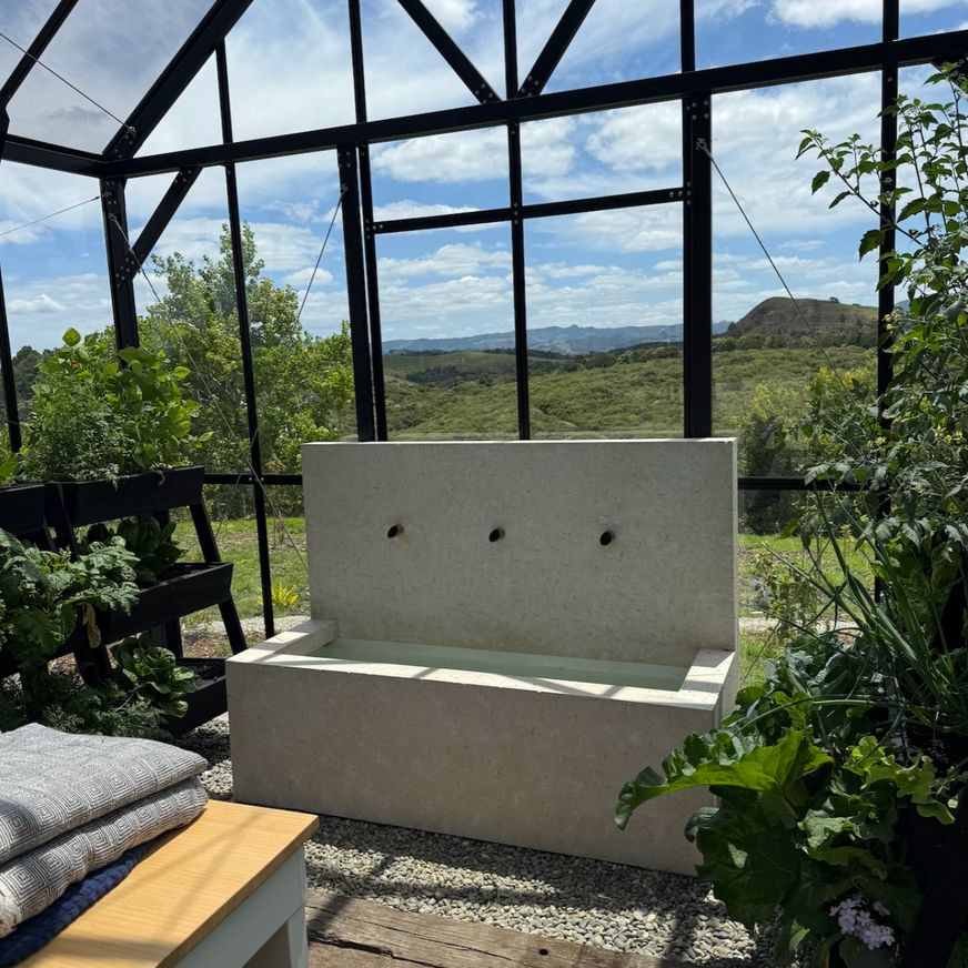 Weathered Zinc Three Spout Fountain