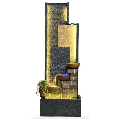 Modern Tiered Water Feature 47 x 36 x 125cm