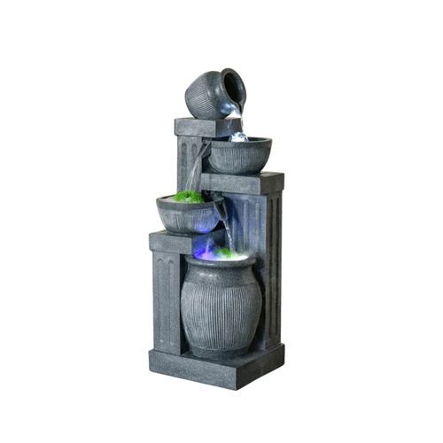 Serene Tiered Pot Water Feature 40 x 40 x 118cm