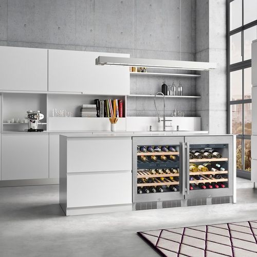 UWTes 1672 Vinidor | Dual Zone Underbench Wine Cabinet