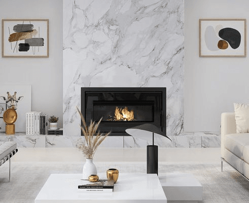 VisionLINE Taurus Clean Air Inbuilt Wood Fire