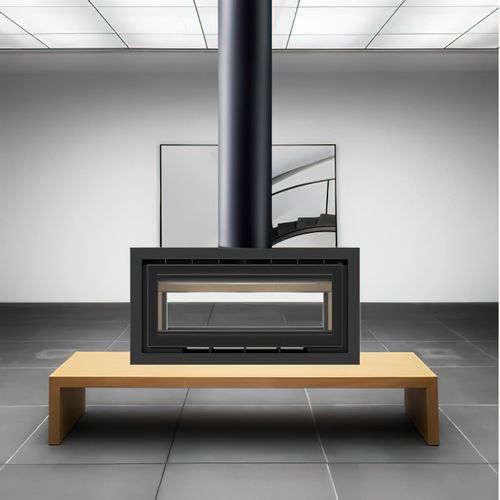 ADF Linea 100 Duo B Freestanding Fireplace
